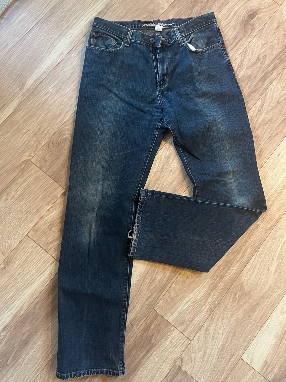 Vintage Eddie Bauer dark wash relaxed fit jeans